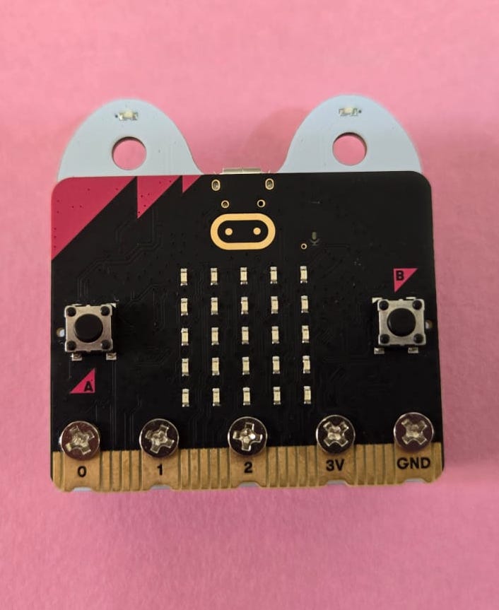 Microbit Mounted on Expansion Board