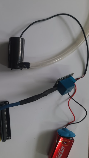 Battery, relay and pump connection