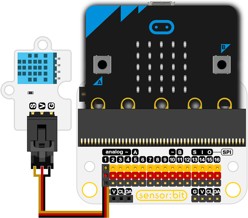 DHT11 connection port