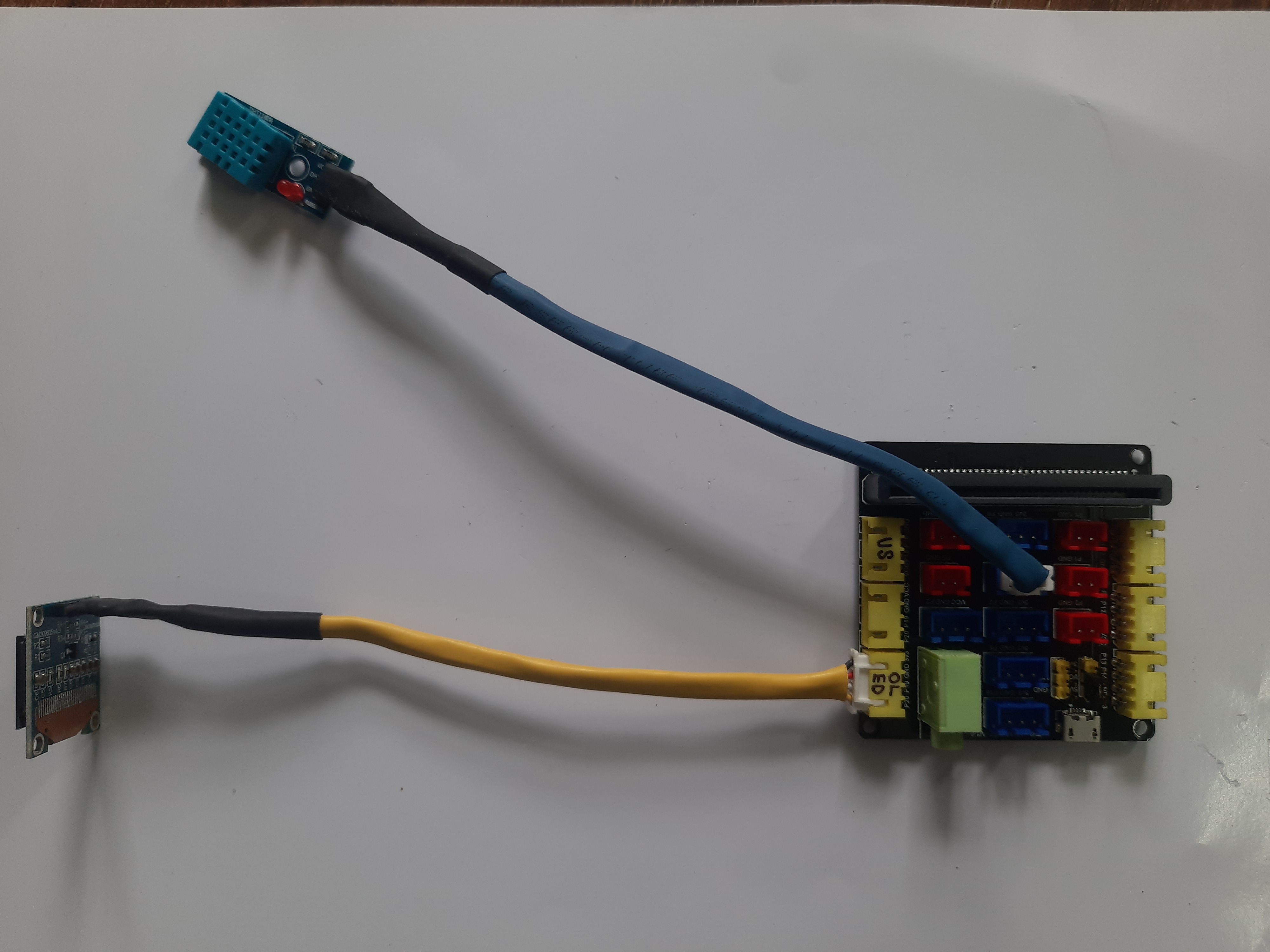 DHT11 and OLED connection