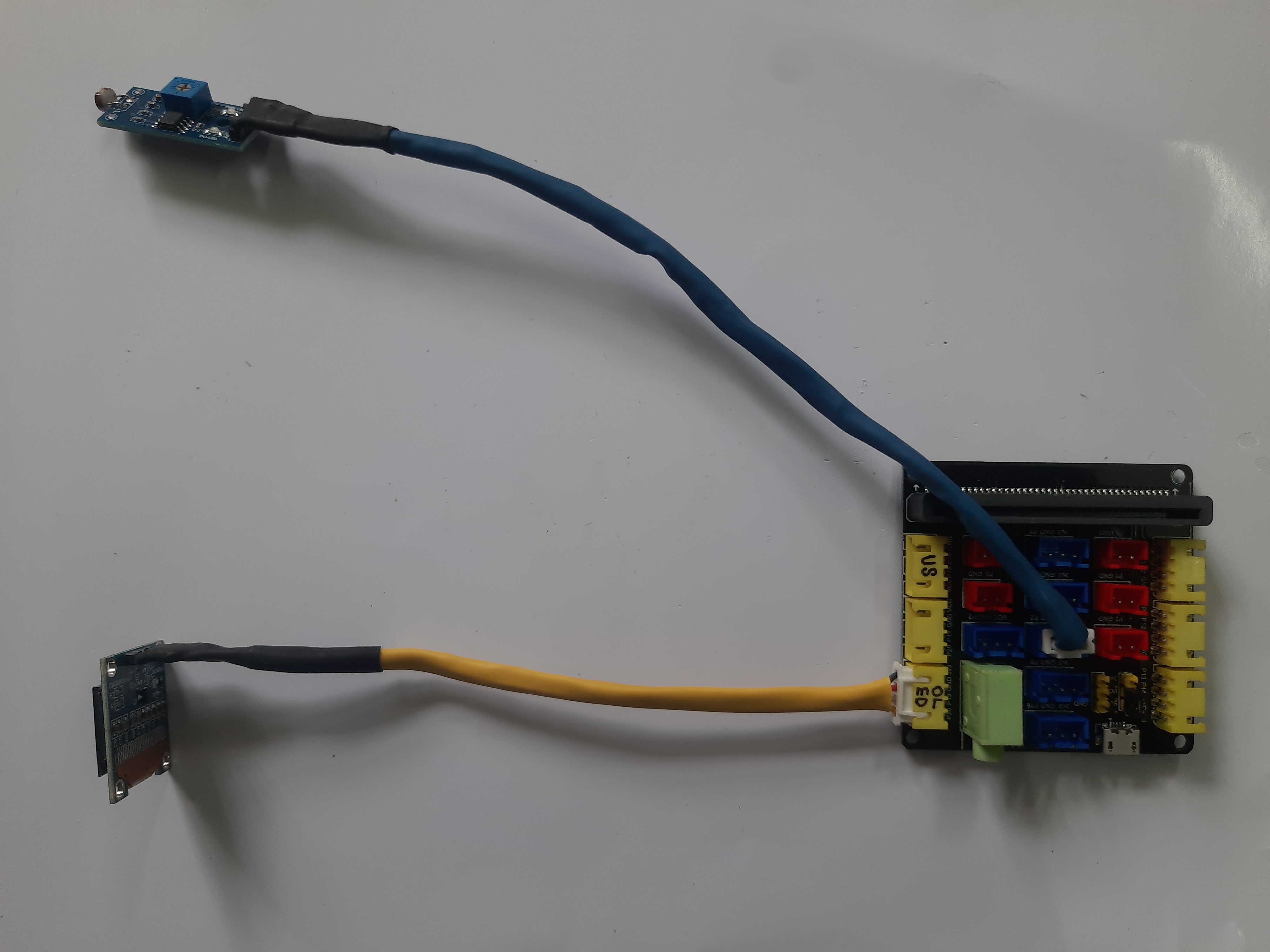 LDR and OLED connection