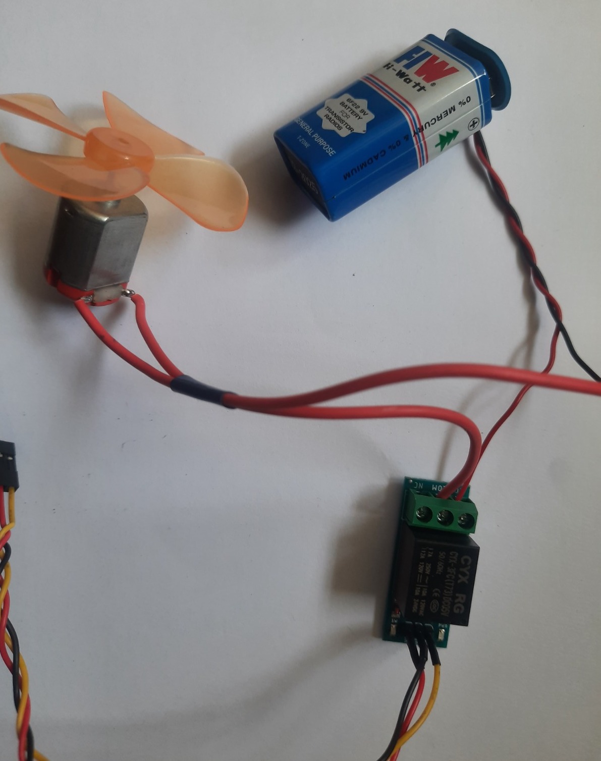 Relay Fan Connection