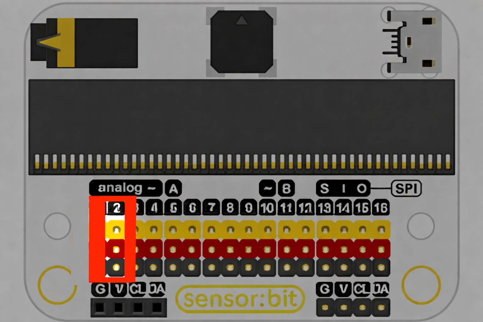 Soil Moisture Sensor connection port