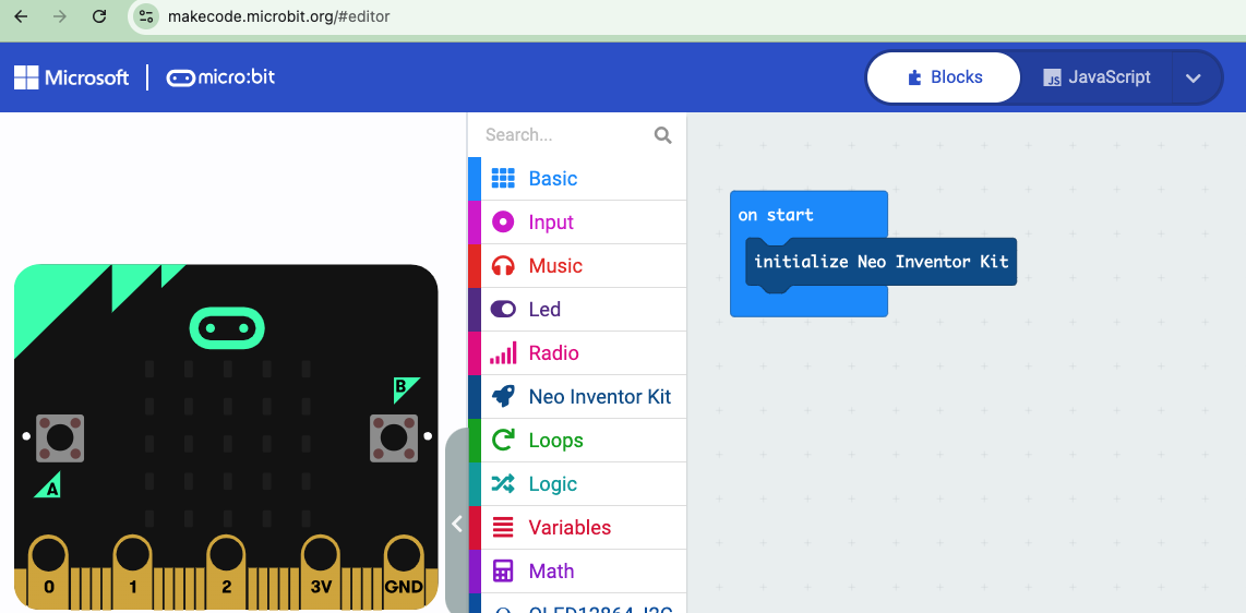 Neo Inventor Kit Initialize 