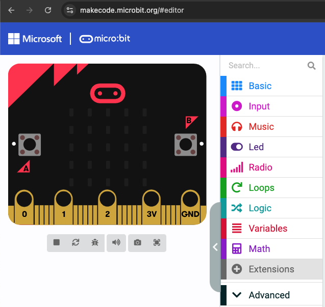 Open Extensions Menu
